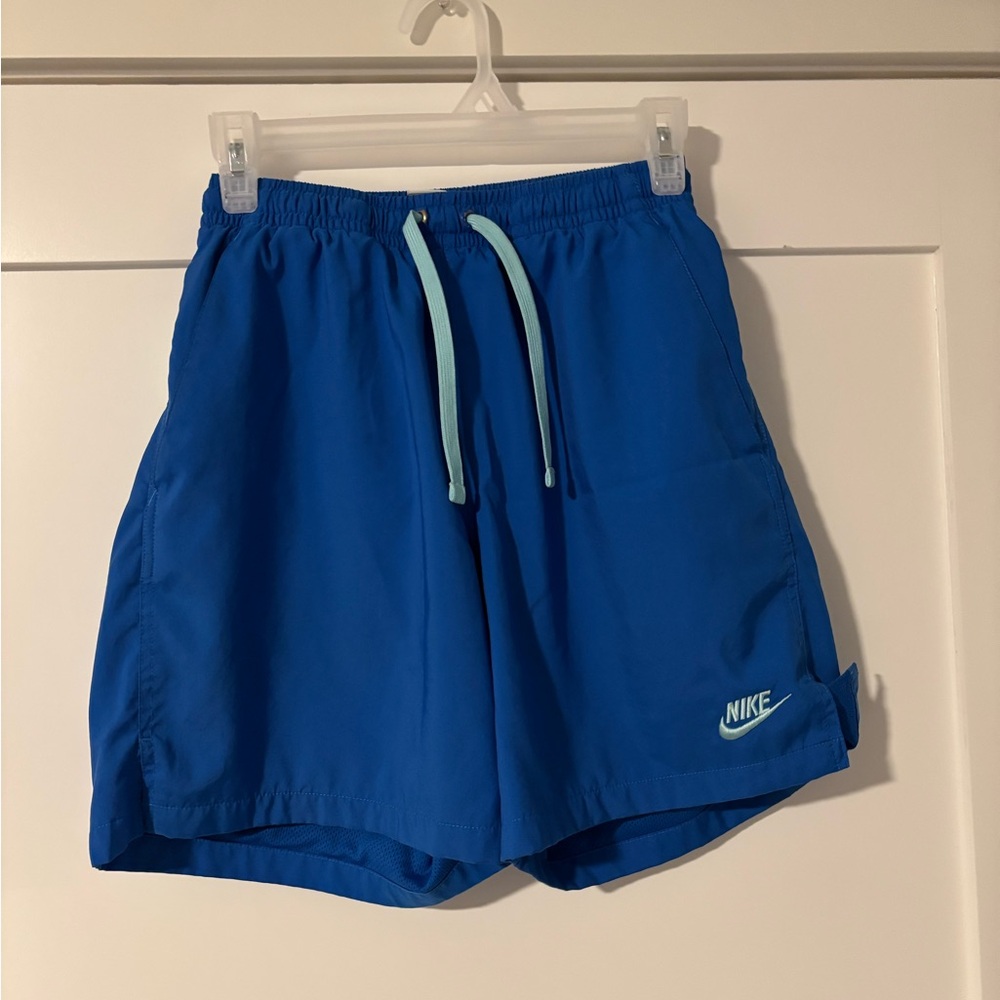 Nike Royal Blue Shorts with Aqua Accents